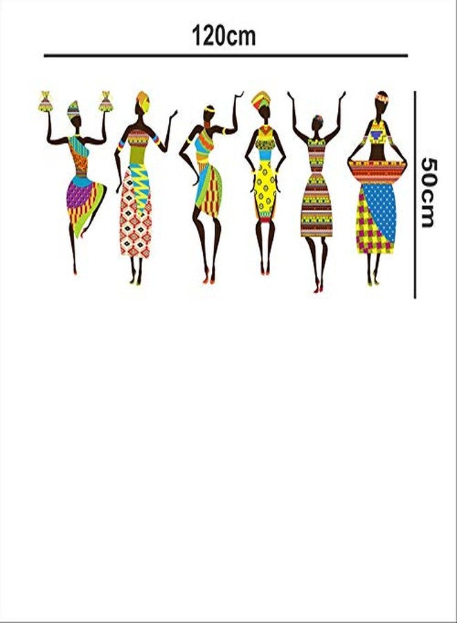 Merical PVC Vinyl Self-Adhesive Tribal Lady Wall Sticker for Home Decor | DIY Wall Art Peel and Stick Stickers for Living Room, Bedroom, Kids Room, Home & Office Decoration - Image 2